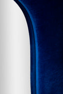 Specchio da Muro Theodor Blu 40x4x160 cm in MDF e Poliestere e Specchio Blu      