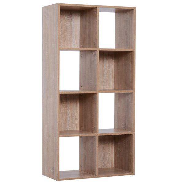 acquista Libreria Scaffale 4 Livelli Legno Naturale 61,5x29,5x122,5 cm