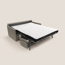 Divano Letto 3 Posti 189x96x96 cm Evans in Tessuto Tortora