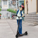 Monopattino Elettrico per Bambini 76x53x90-95 cm in Alluminio e Acciaio Nero