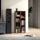 Libreria a Cubi 50x24x106 cm Vani a Giorno di Diverse Dimensioni Rivestimento in Melamina Color Noce  