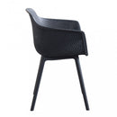Sedia da Giardino Vannes 49x48,5x81,5 h cm in Plastica Antracite