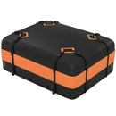 Portabagagli da Tetto Impermeabile 112x86x43 cm Capacità 425 L in Tessuto Oxford Arancione      