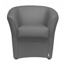 Poltrona Adda 75x66x76 cm in Similpelle grigio
