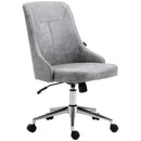 Sedia da Ufficio Operativa 56x63x85-95 cm in Tessuto in Microfibra Grigio