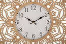 Orologio da Muro Carving Ø 60x4,5 cm in Rattan