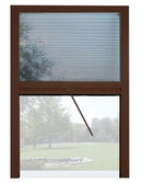 Zanzariera a Plisse per Finestra 85x160 cm Riducibile Marrone