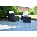 Set 4 Piastrelle in Plastica da Esterno 60 x 60 cm 