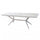 Tavolo Bali 150/200x90x75 h cm in Legno di Acacia Bianco
