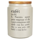 Barattolo Caffè con scritta "Café" 750 ml in Gres VdE Tivoli 1996 Spagnolo