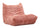 Poltrona Mask Rosa 103x100x80 cm in Spugna e Poliestere Rosa