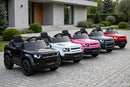 Macchina Elettrica per Bambini Licenza Land Rover Defender Small 12V con Telecomando Bianco