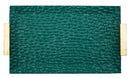 Svuotatasche Grent 34x19,5x3 cm in Resina Verde e Oro      