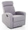 Poltrona Relax Reclinabile Manuale in Tessuto Grigio