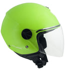 Casco Jet per Scooter Visiera Lunga CGM Florence 107A Verde