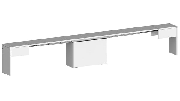 Panca Allungabile 66/290x25x45 cm Pratika Singola A Bianco Lucido prezzo