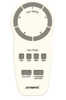 Ventilatore da Soffitto con 3 Pale in Abs Ø132 cm 5 Velocità Martec Scorpion Nero