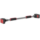 Barra per Trazioni Regolabile 75-92x10x7 cm con Impugnature Antiscivolo Rosso e Nero  