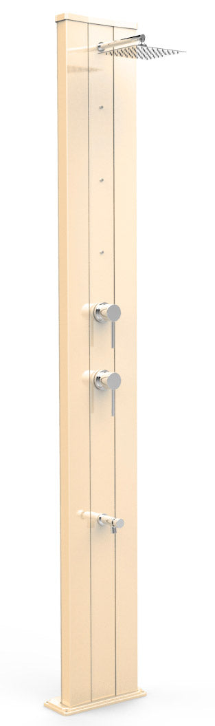 Doccia Solare da Giardino 40L Miscelatore Nebulizzatore e Lavapiedi Arkema Dada S Champagne Bronze online
