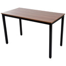 Scrivania da Ufficio in Legno e Struttura in Metallo Noce 120x60x74 cm 