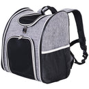 Trasportino Zaino per Cani e Gatti 35x25x45 cm  Grigio