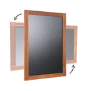 Lavagna con Cornice in Legno 80x120 cm in Legno Dark Wood