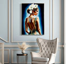Dipinto su Tela Laccato Isabel con Cornice 72x4x102 cm in Pino e Tela e Plastica      