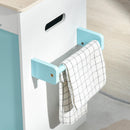 Cucina Giocattolo per Bambini 65x29x81 cm con Luci e Utensili in MDF e PP Azzurra
