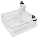 Telone Impermeabile 4x6 m Robusto Resistente agli Strappi in PE 140GSM Bianco      
