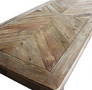 Tavolo Spike 200x90x76 h cm in Pino riciclato Marrone