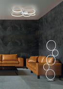 Plafoniera da Interno a LED in Metallo Silver