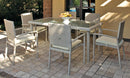 Set da Giardino Tavolo e 6 Sedie in Wicker Ranieri Malindi