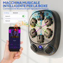 Macchina da Boxe a Parete con 9 Modalità Luci LED e Connessione Bluetooth 61x48x11 cm Nero      