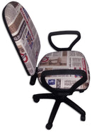 Sedia Poltrona Operativa da Ufficio in Tessuto Renier Giornale