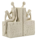 Fermalibri Stons 24x10x20,5 cm in Resina Crema      