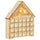 Calendario dell'Avvento  26,6x6x30 cm 24 Cassetti e Presepe Intagliato in Legno