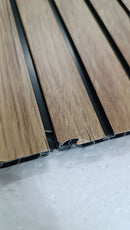 Set 10 Pannelli Decorativi 120x30 cm Rivestimento Murale Effetto Legno in PVC Rovere Seconda Scelta    