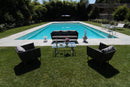 Set Salotto da Giardino in Alluminio San Diego Grigio