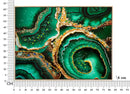 Dipinto su Tela Laccato Smeraldy con Cornice 82x4x62 cm in Metallo e Abete e Tela      