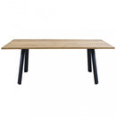 Tavolo Nevis 200x100x74 h cm in Legno Antracite
