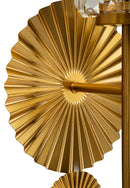 Lampada da Muro Tirana 20x17x47 cm in Ferro e Vetro Oro e Trasparente      