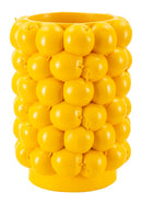 Vaso Lemons Ø21x28 cm in Resina Giallo      