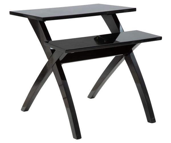 acquista Tavolinetto 2 Livelli Nero 60x60x60 cm MDF Nero
