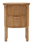 Comodino Goteborg 38x34,5x52 cm in Abete e MDF e Ferro      