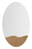 Specchio da Muro Lines 50x1,5x80 cm in MDF e Specchio Multicolor      