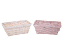 Set 6 Cassette in Vimini Larghezza 22 cm