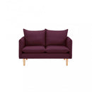 Divano 2 Posti Florin 130x84x51 h cm in Tessuto Viola