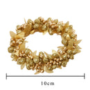 Set 6 Giro Candela con Bacche Ø10 cm Oro