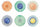 Set 6 Sottopiatti Tondi Ø33 cm Villa d'Este Home Tivoli Marea
