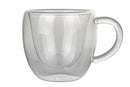 Set 4 Tazzine Caffè con Manico in Vetro Incamiciato 90 ml Villa d'Este Home Tivoli Moka
